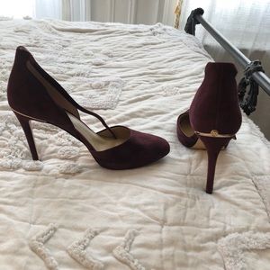 Michael Kors Georgia Suede Ankle Strap Pump